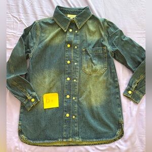 Topshop Blue Denim Shirt